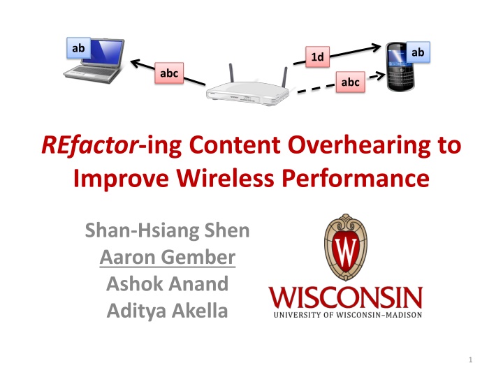 Improving Wireless Performance Through Content Overhearing Refactoring