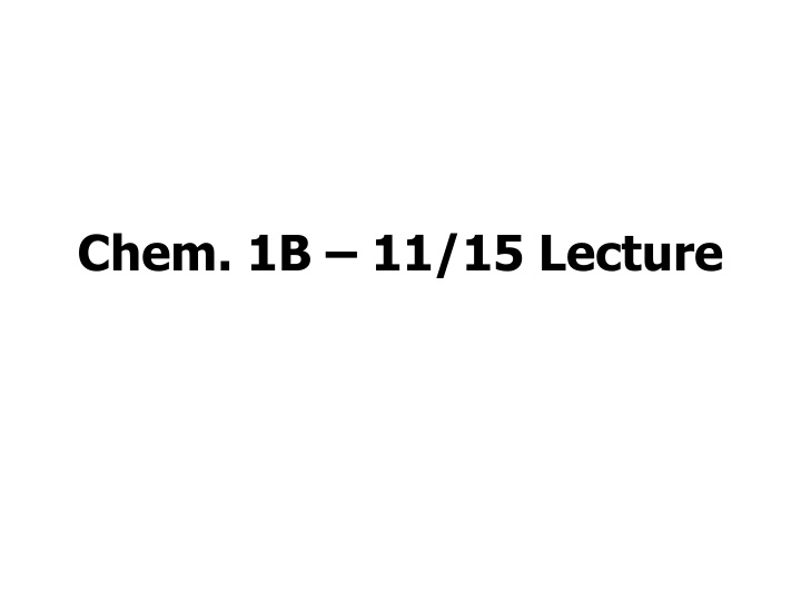 Coordination Complexes and Transition Metals