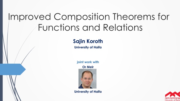 Advanced Concepts in Computational Theory