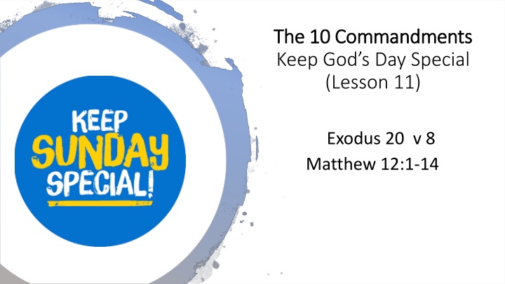 Observing God's Day of Rest
