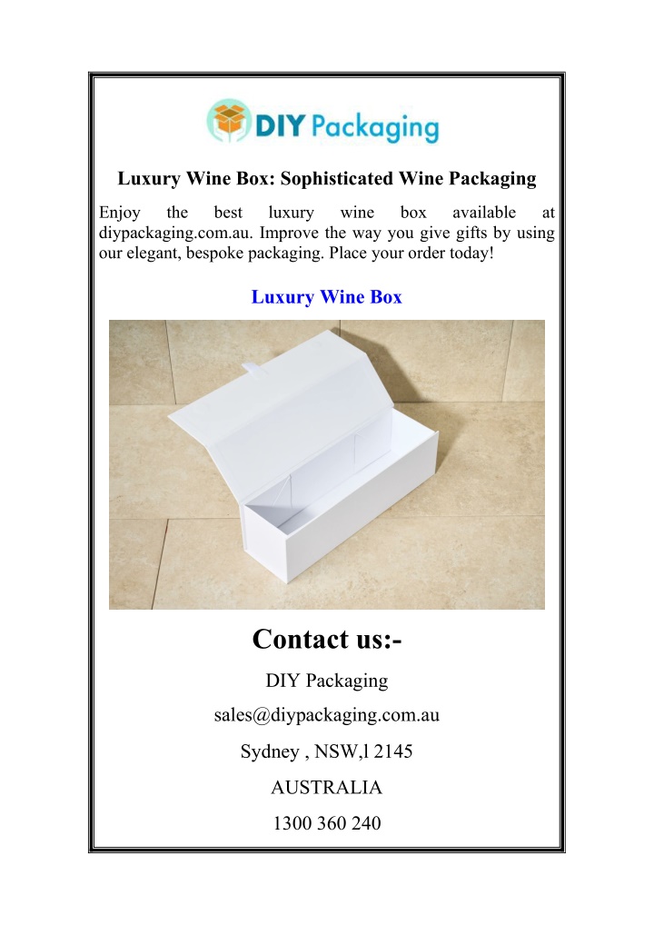 luxury wine box sophisticated wine packaging n.w