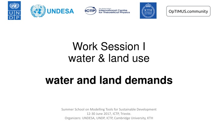 Sustainable Development Modelling Tools at ICTP Trieste