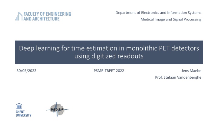 Deep Learning for Time Estimation in Monolithic PET Detectors