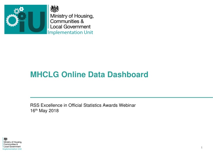 MHCLG Online Data Dashboard - Empowering Better Decision Making