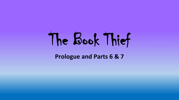Word Definitions and Images from The Book Thief