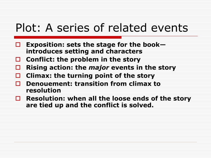 Elements of Storytelling: Plot, Conflict, Point of View