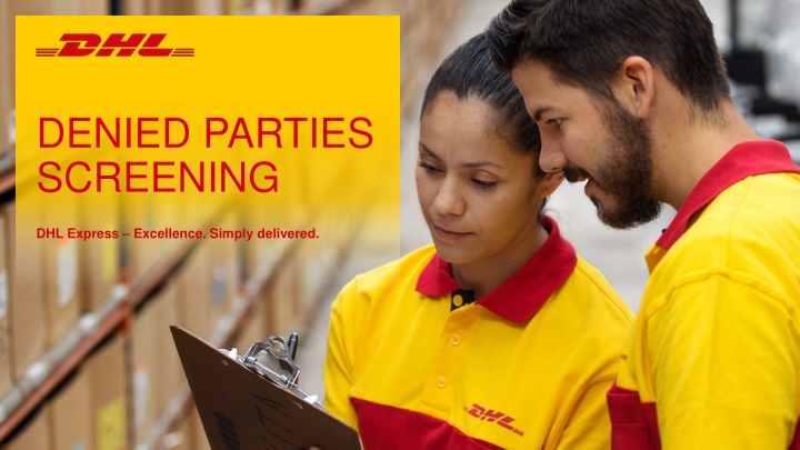 Denied Parties Screening in DHL Express
