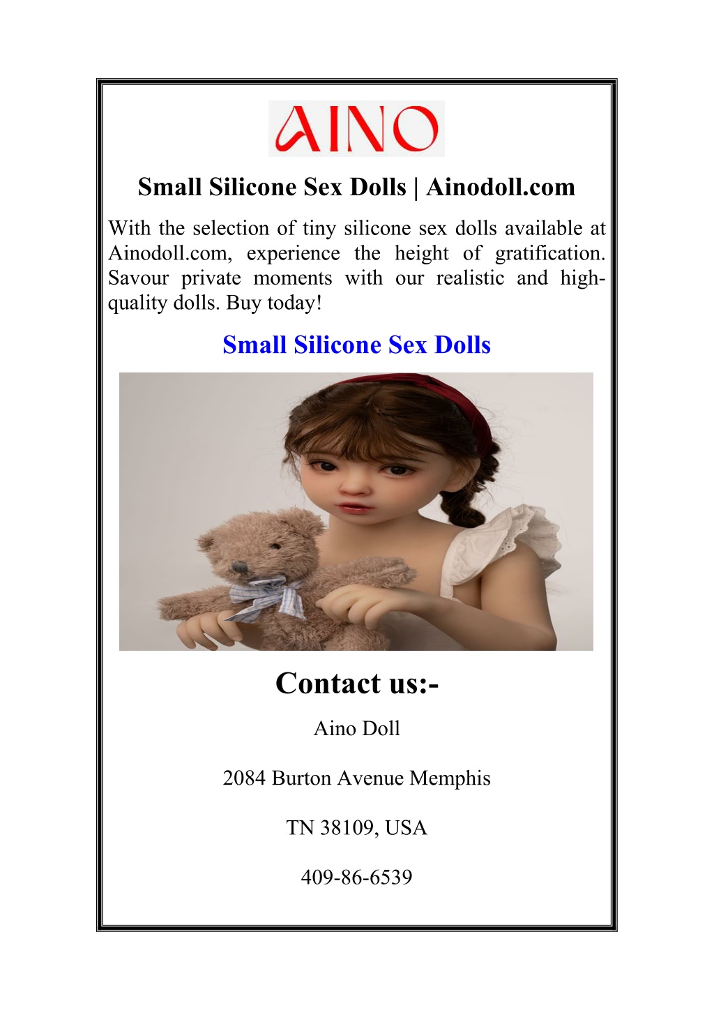 small silicone sex dolls ainodoll com l.w