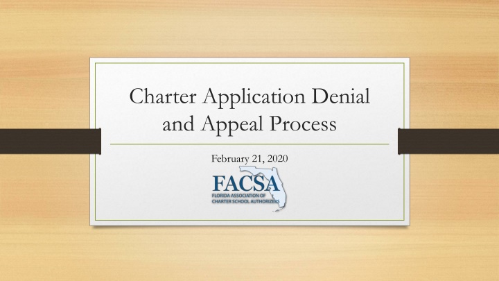 Charter Application Denial and Appeal Process Overview