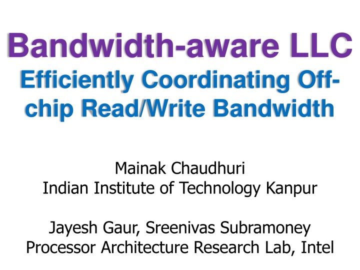 Enhancing Off-chip Bandwidth Utilization for Improved System Performance