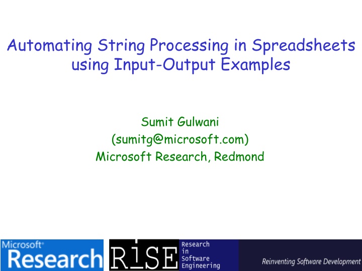 Automated String Processing in Spreadsheets: Innovations and Applications