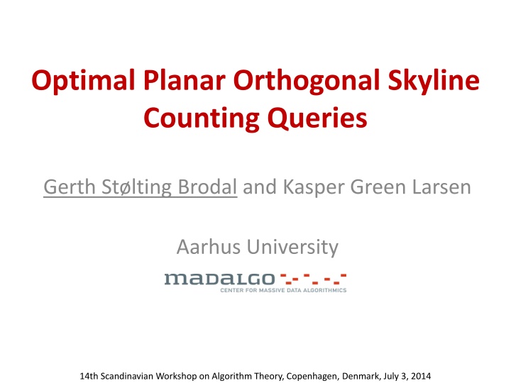 Advanced Techniques for Orthogonal Skyline Counting Queries