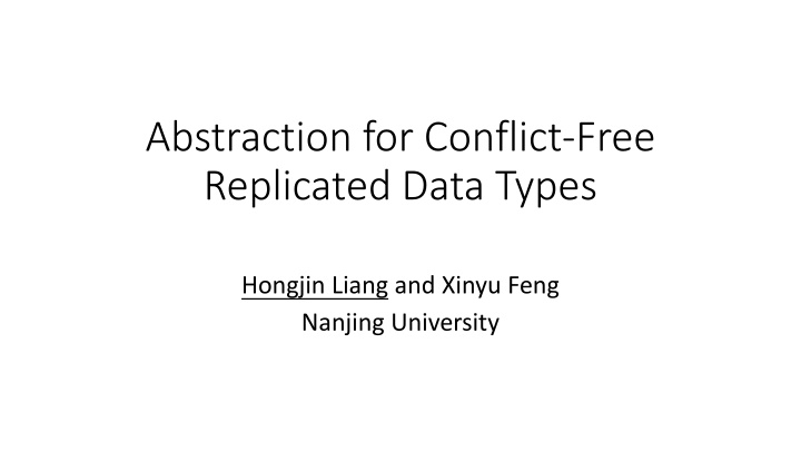 Verifying Functional Correctness in Conflict-Free Replicated Data Types