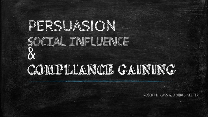 Strategies for Effective Social Influence and Compliance in Persuasion