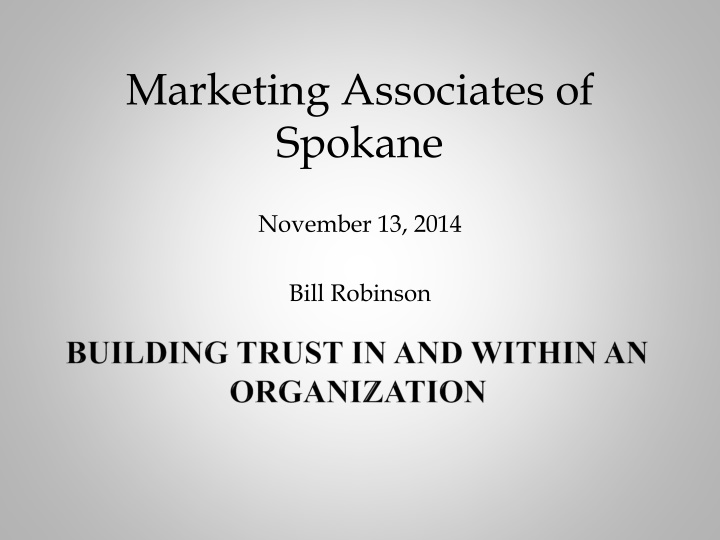 Trust in Organizations: Building a Culture of Confidence