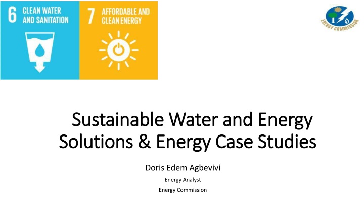 Sustainable Water and Energy Solutions in Ghana