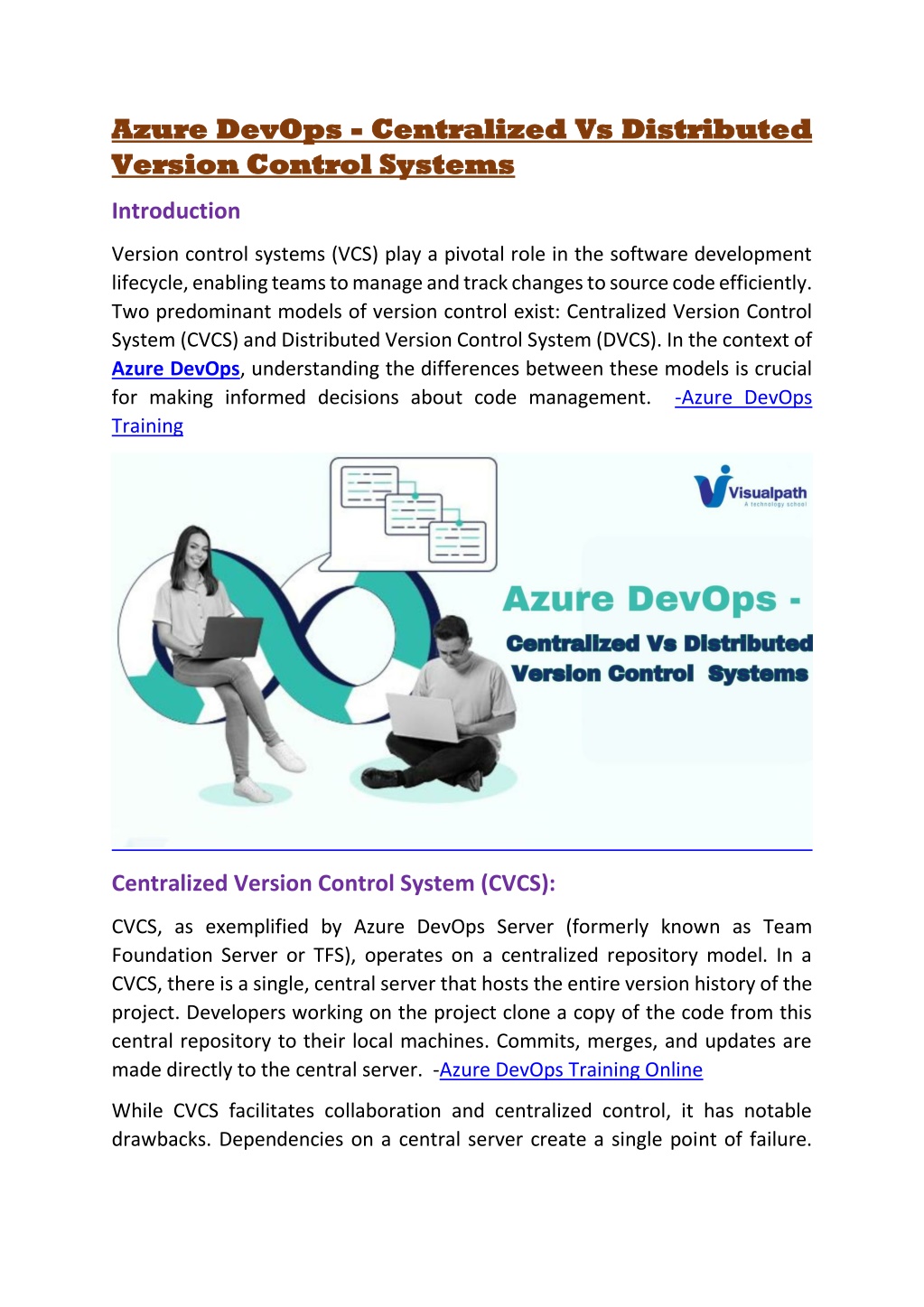 azure devops azure devops centralized version l.w