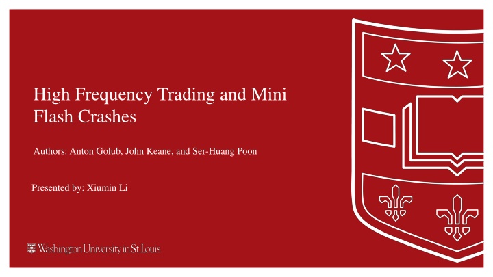High Frequency Trading and Mini Flash Crashes