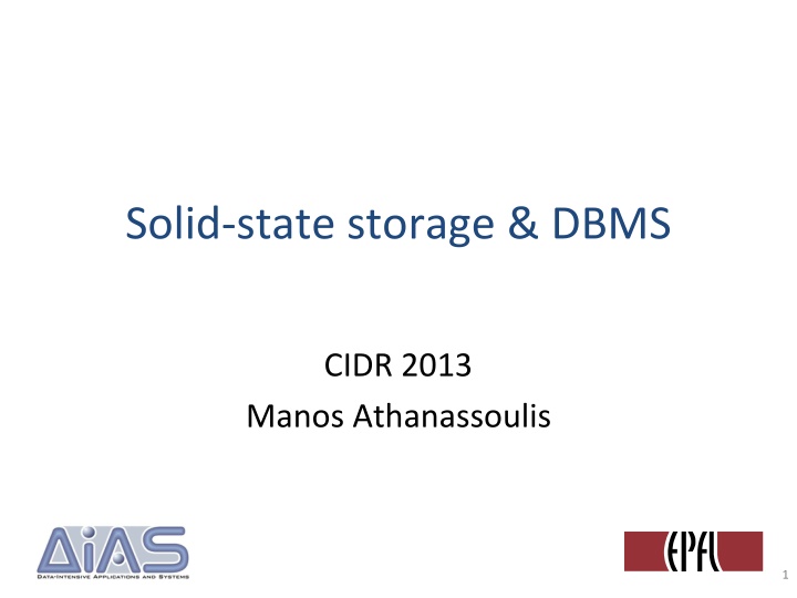 Challenges and Opportunities of Using Flash in Database Management Systems