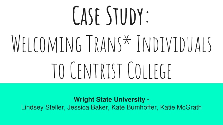 Embracing Gender Diversity at Wright State University