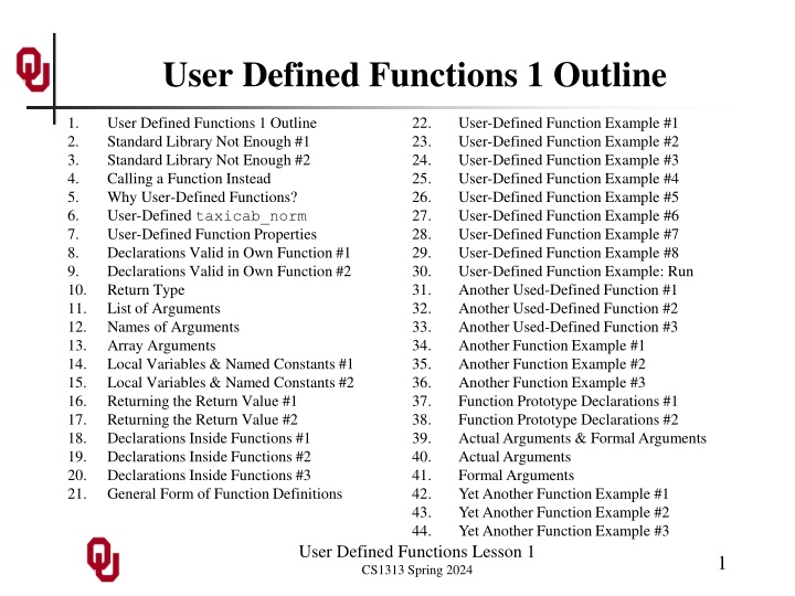 User-Defined Functions in Programming