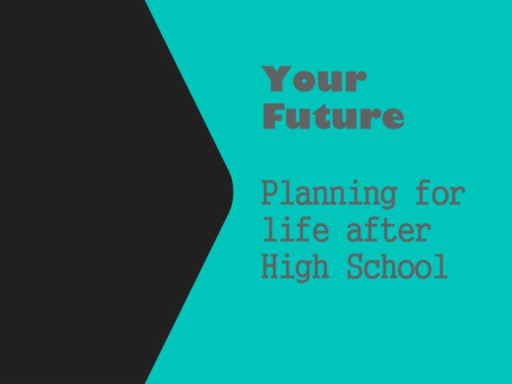 Life After High School: Planning for Your Future