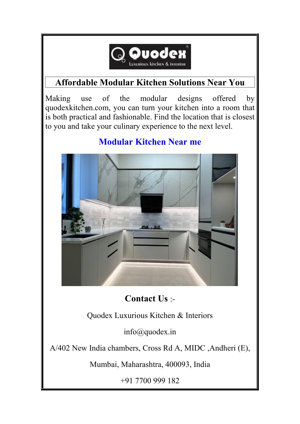 affordable modular kitchen solutions near you l.w