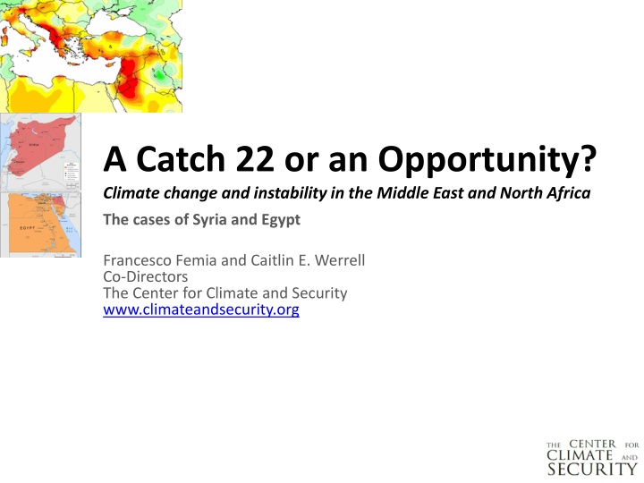 Climate Change Impact on Middle East: Syria and Egypt Cases