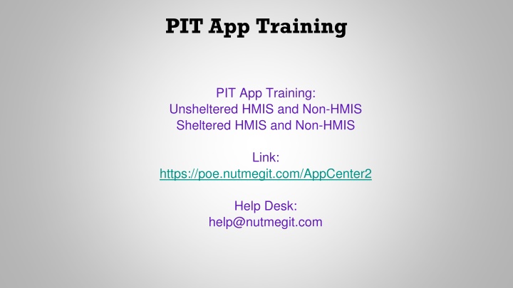 HMIS Participation Guidelines and Training Overview