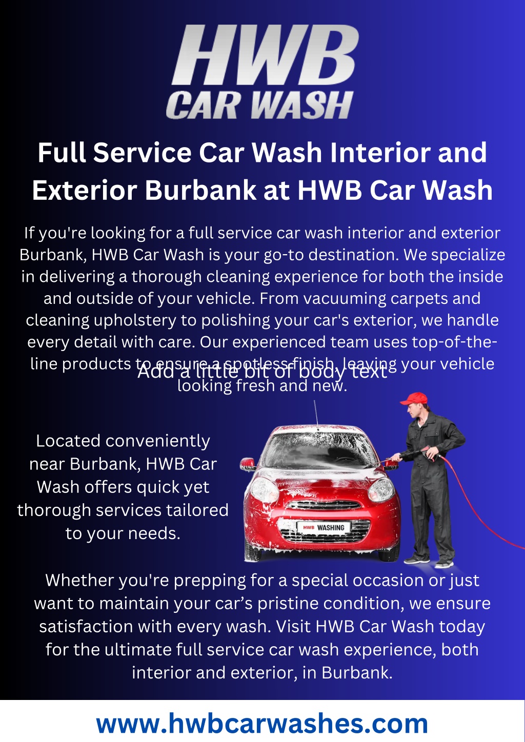 full service car wash interior and exterior l.w