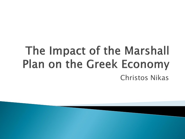 Analysis of the Marshall Plan's Impact on Greece's Economic Reconstruction