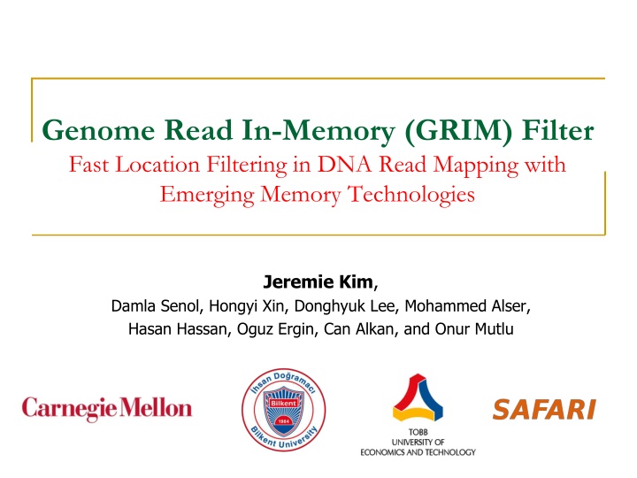 Enhancing DNA Read Mapping Efficiency with GRIM Filter & PIM Technology