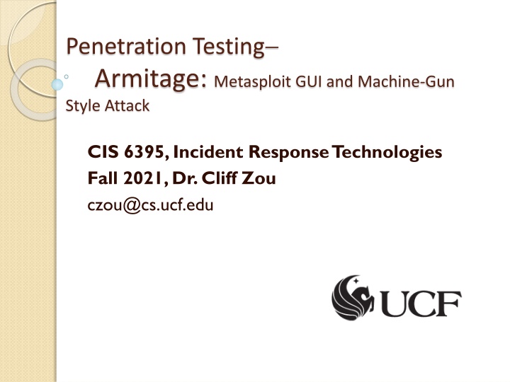 Armitage and Metasploit for Penetration Testing