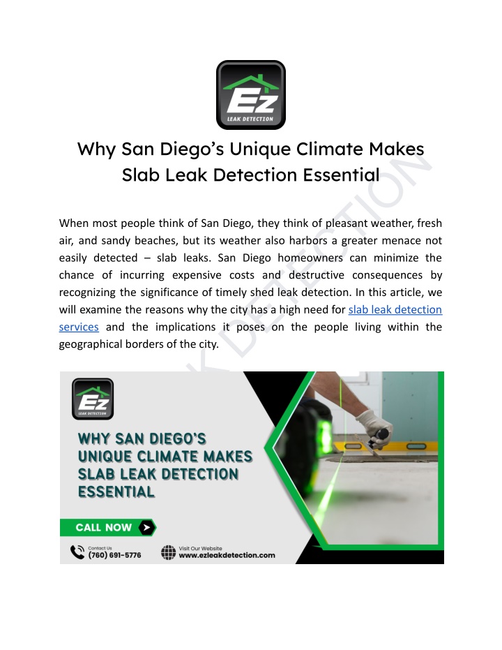 ez leak detection n.w