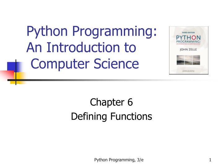 Introduction to Defining Functions in Python Programming
