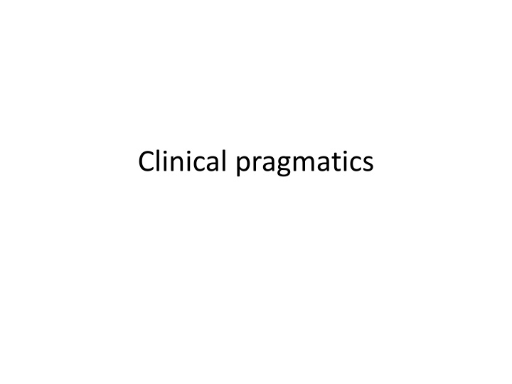 Pragmatics in Speech and Communication