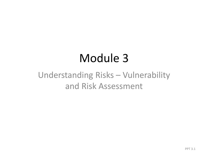 Risks and Vulnerability in Risk Assessment
