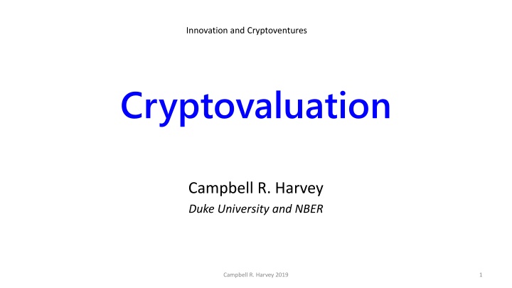 Cryptocurrency Investment Fundamentals