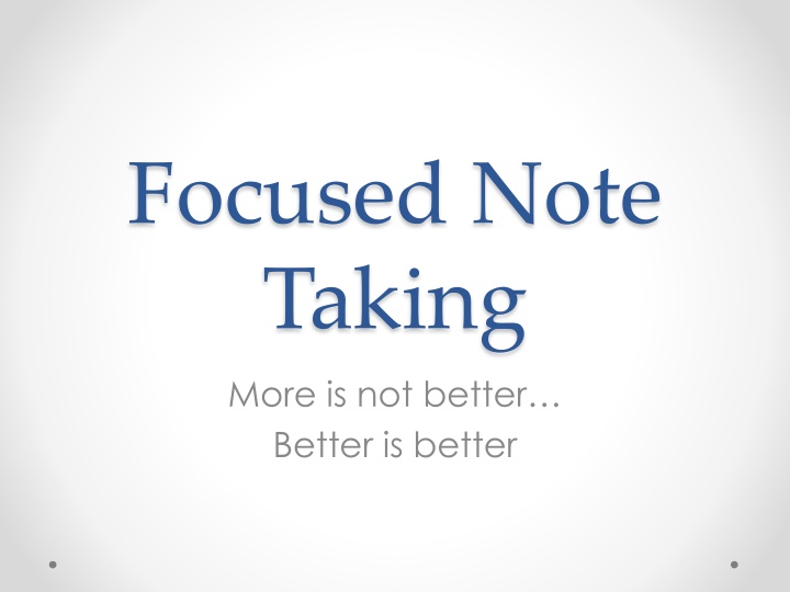 Effective Note Taking Strategies for Improved Learning