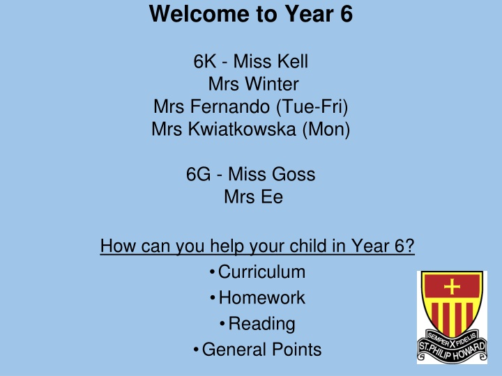 Supporting Your Child in Year 6: Curriculum, Homework, Reading