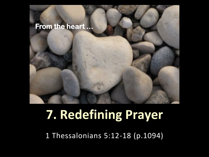 Redefining Prayer: The Heart and The Head in Harmony