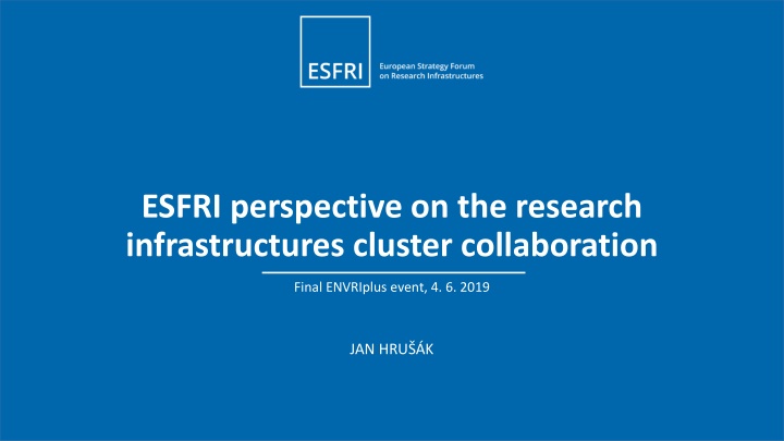 ESFRI Perspective on Research Infrastructures Collaboration
