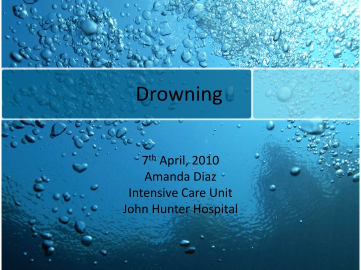 The Process of Drowning and Its Implications