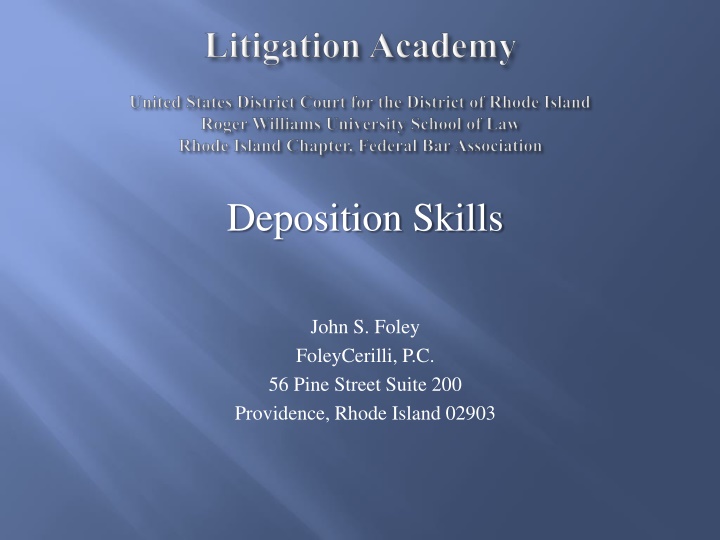 Mastering Deposition Skills: Essential Techniques for Legal Professionals