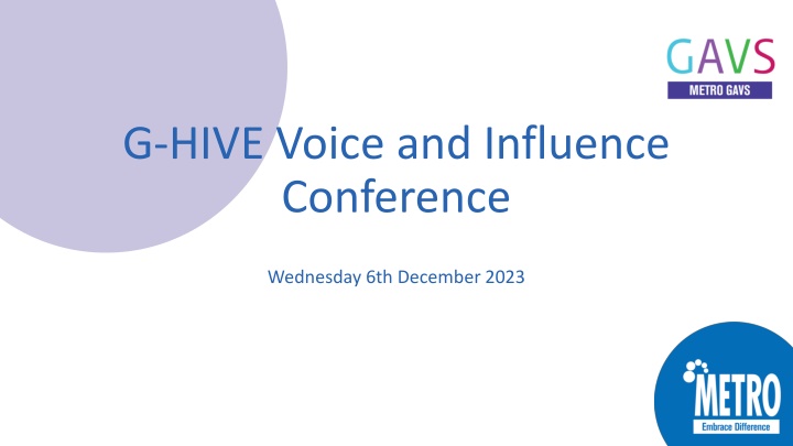 G-HIVE Voice and Influence Conference: Progress and Objectives