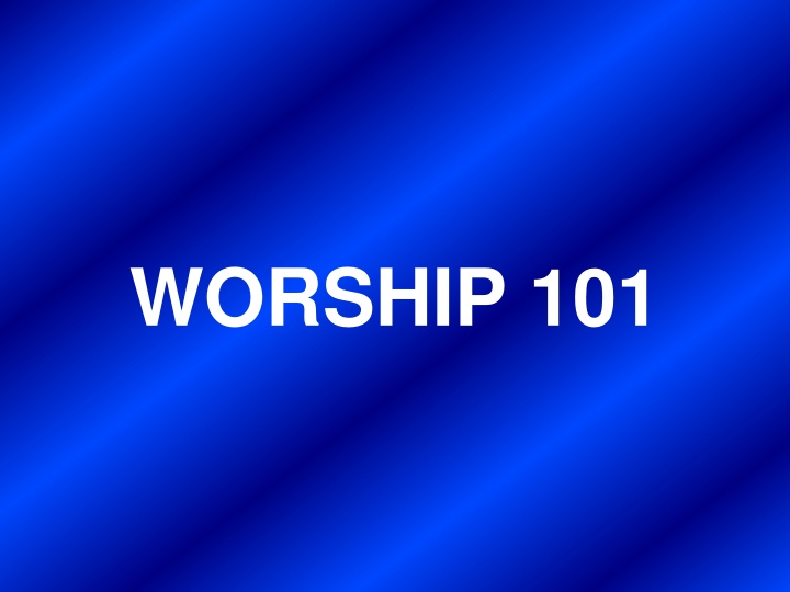 The Essence of Worship