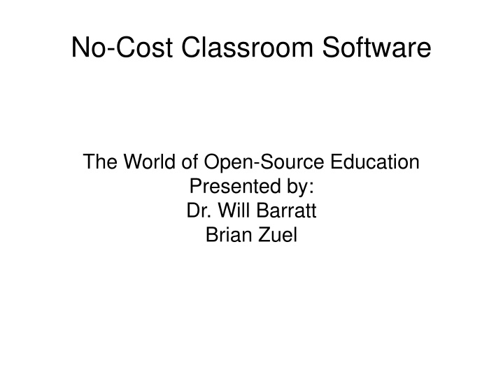Open-Source Education Tools for Classroom Innovation