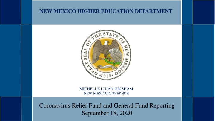New Mexico Higher Education Department: Coronavirus Relief Fund Overview