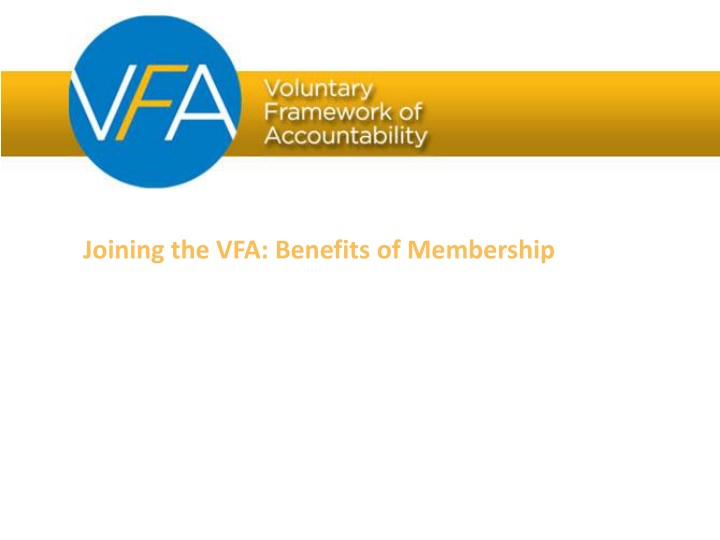 Voluntary Framework of Accountability (VFA)