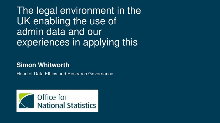 Enhancing Data Sharing and Research Governance in the UK